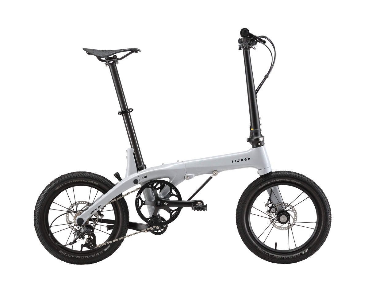 LiDrop Carbon Fiber folding bike model H01 H6s Ultra light foldable bike 16" inch wheels, disc brake, Shimano Tiagra gear, latest version
