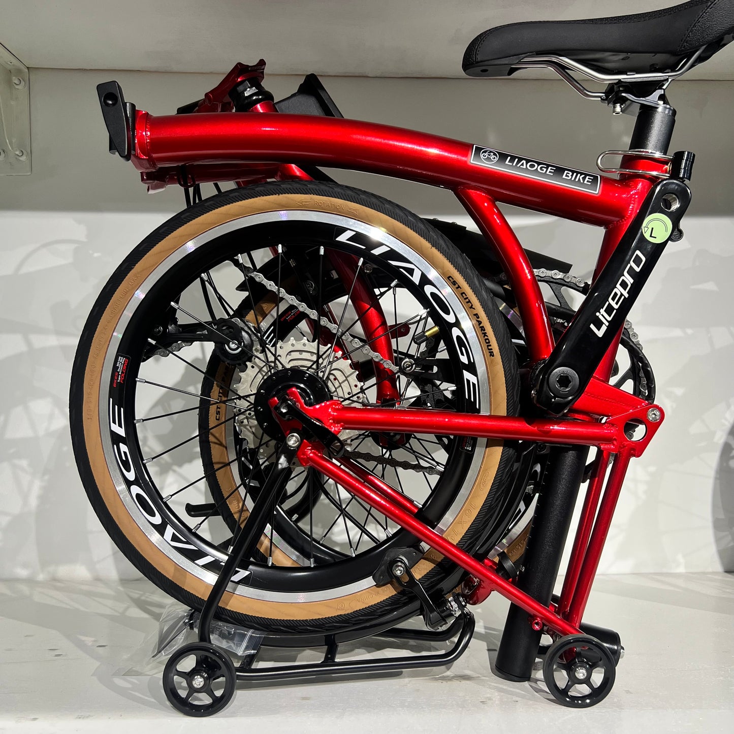 16 inch trifold bike Liaoge 666 version 4 Shimano 9speed 16inch hollow tech liaoge666