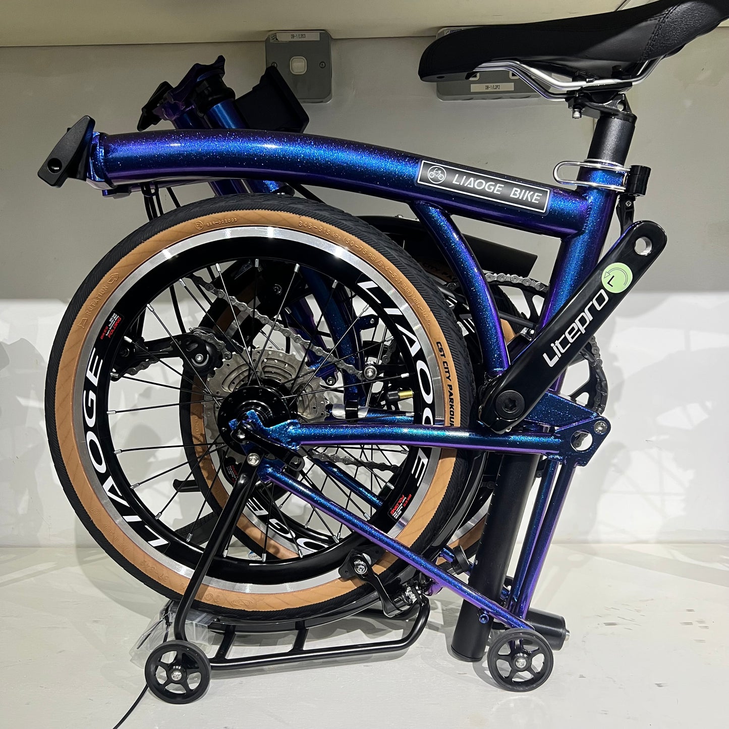16 inch trifold bike Liaoge 666 version 4 Shimano 9speed 16inch hollow tech liaoge666