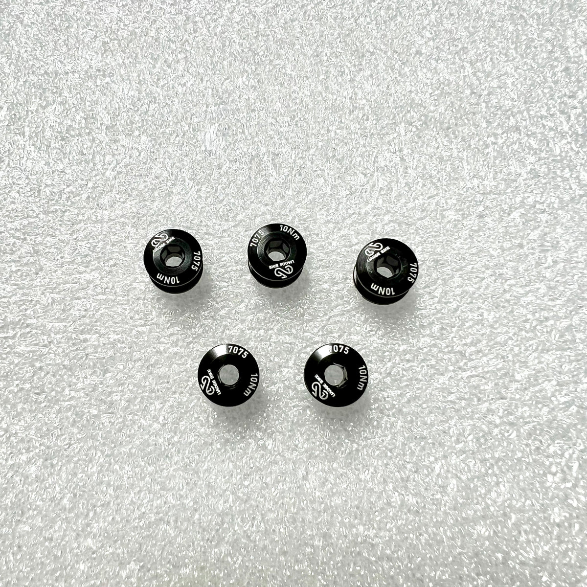 Bicycle chainring 5 pieces colourful screws/bolts and nuts Aluminium CNC cut Liaoge Bike