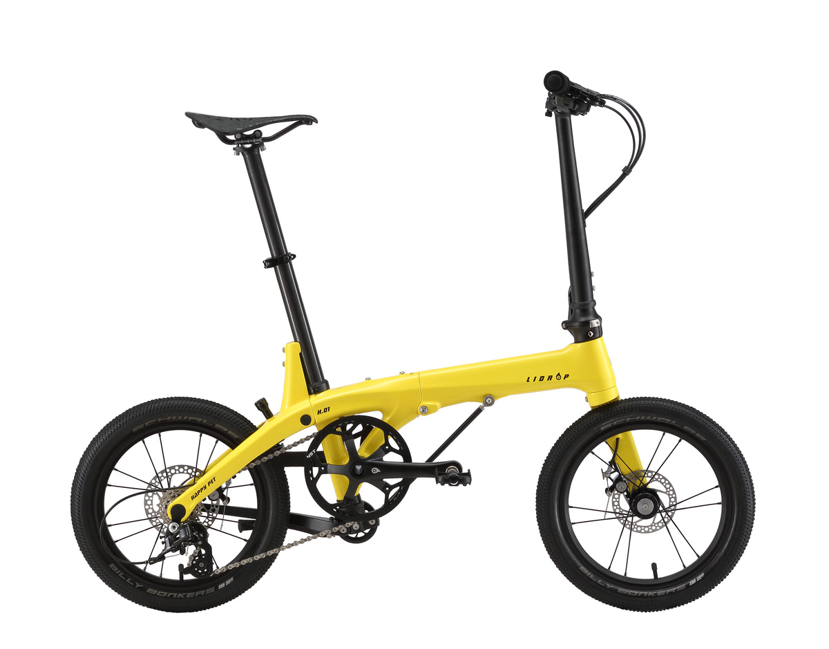 LiDrop Carbon Fiber folding bike model H01 H6s Ultra light foldable bike 16" inch wheels, disc brake, Shimano Tiagra gear, latest version
