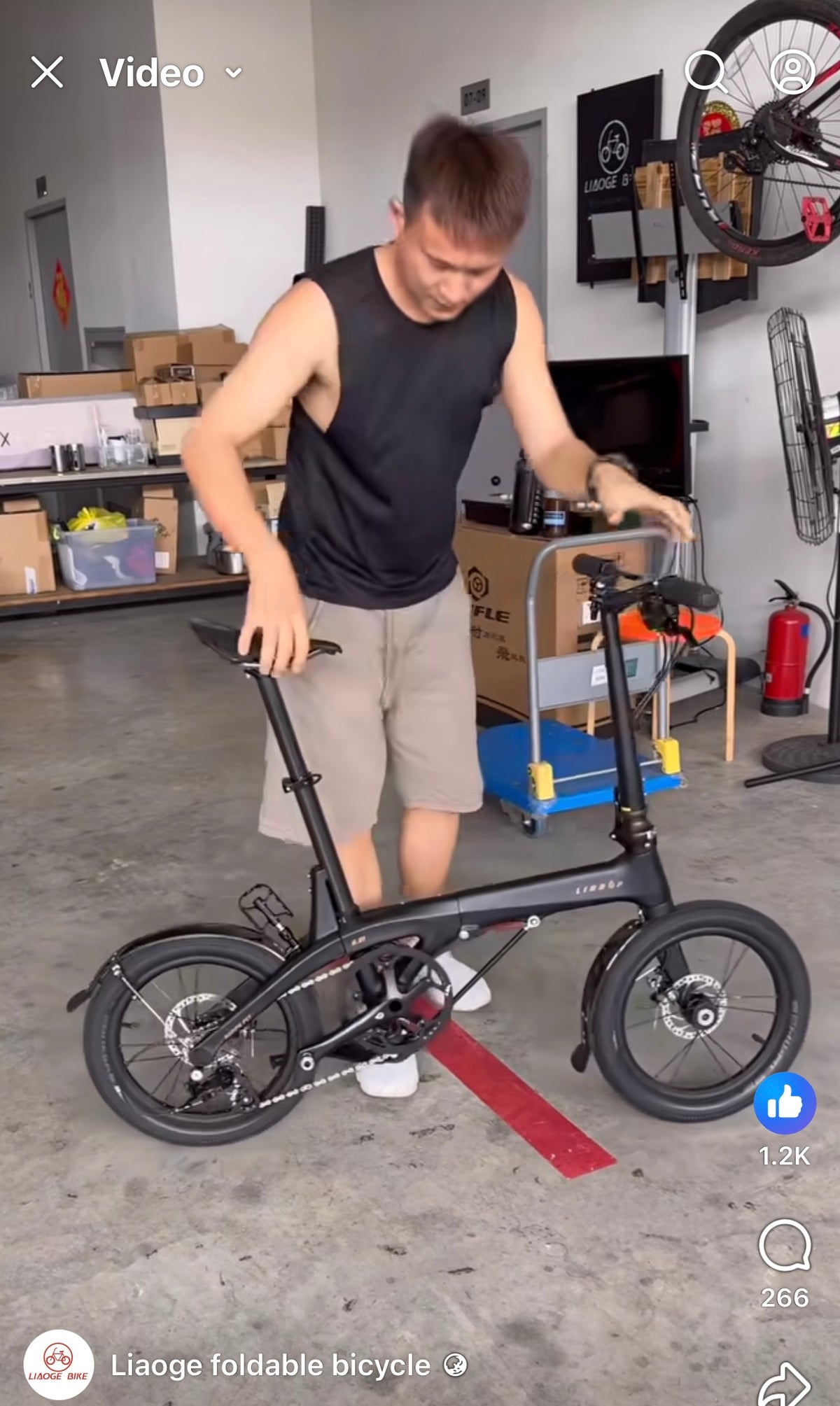 LiDrop Carbon Fiber folding bike model H01 H6s Ultra light foldable bike 16" inch wheels, disc brake, Shimano Tiagra gear, latest version