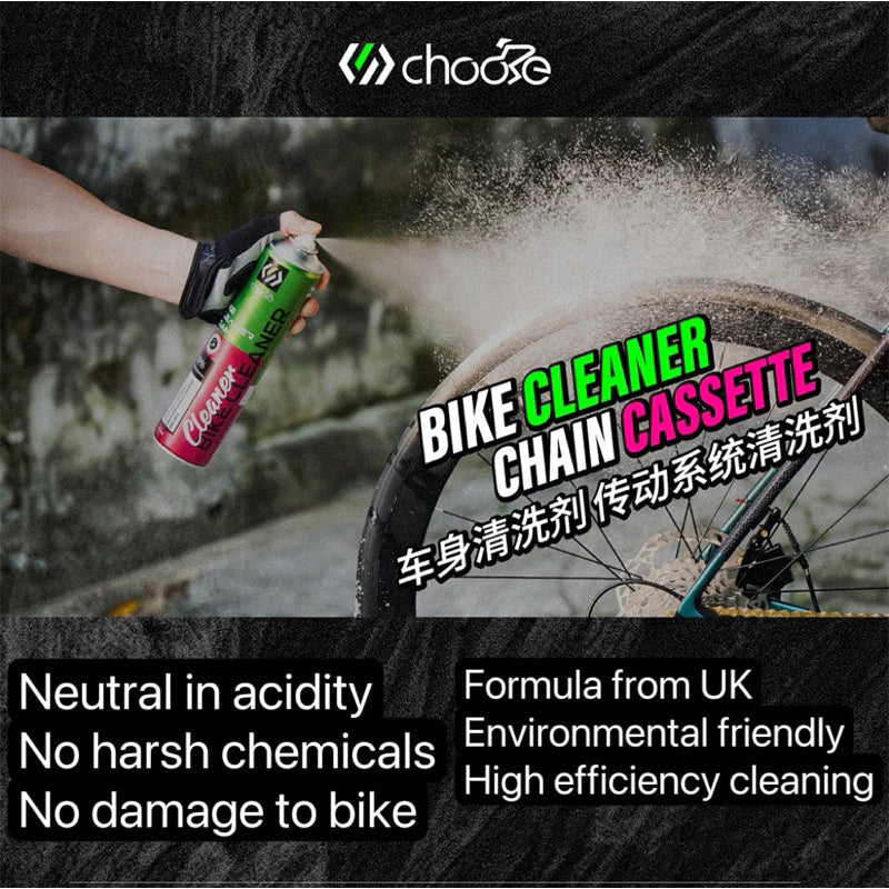 CHOOSE bike cleaner, chain and cassette cleanser 750ml high efficiency