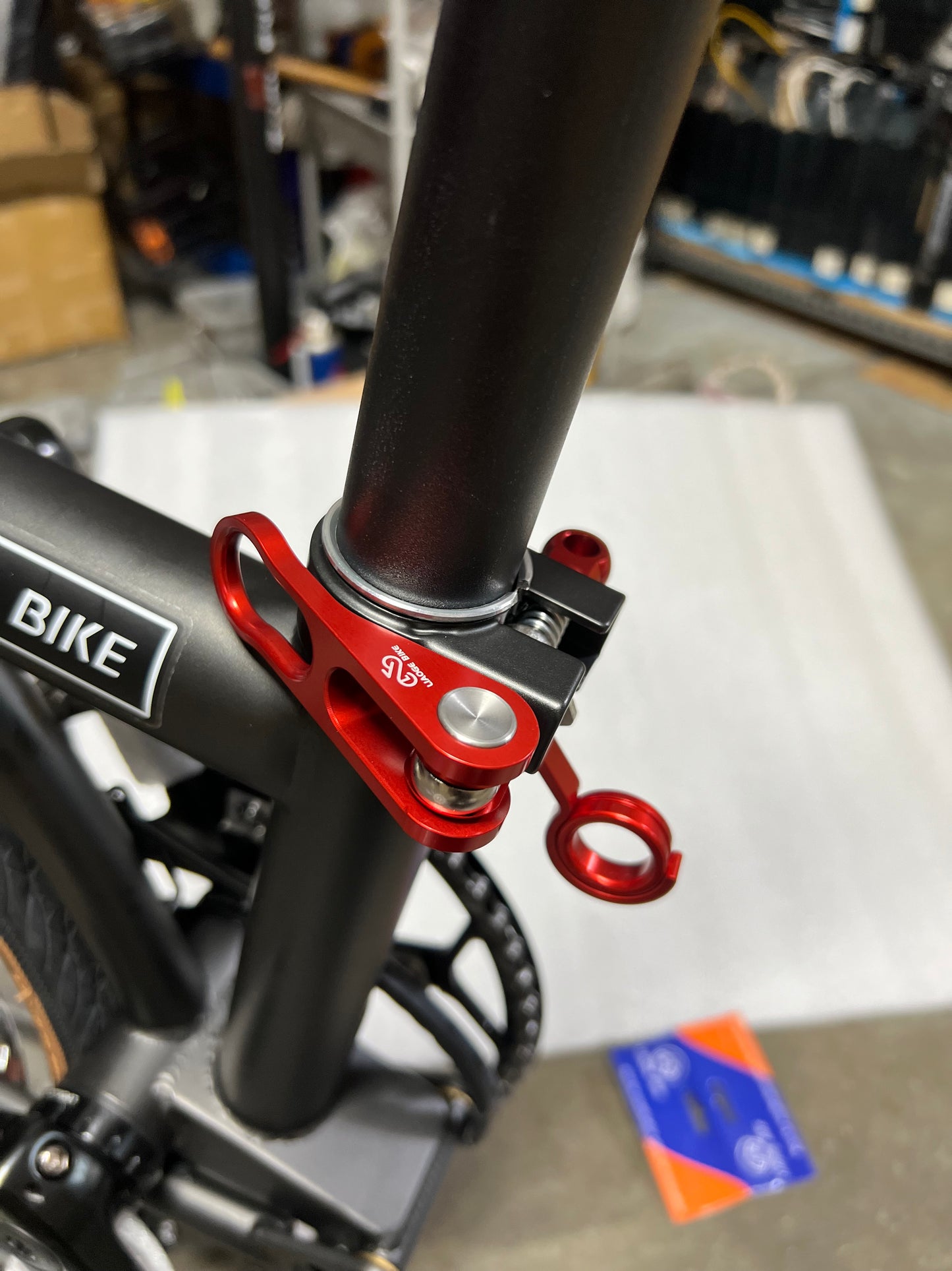 Trifold bike seat post clamp Aluminium alloy Liaoge Bike