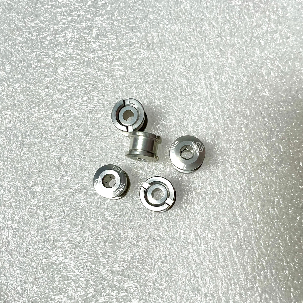 Bicycle chainring 5 pieces colourful screws/bolts and nuts Aluminium CNC cut Liaoge Bike