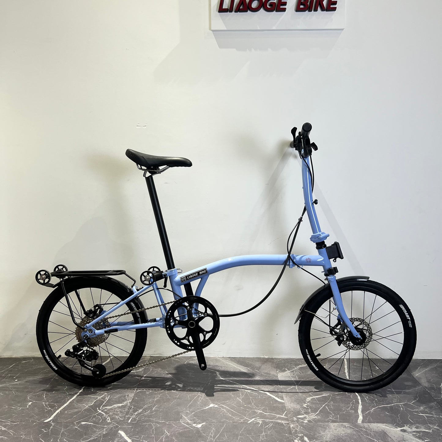 VERSION 2025! LIAOGE D9-20” TRIFOLD BIKE WITH DISC BRAKES 9 SPEED