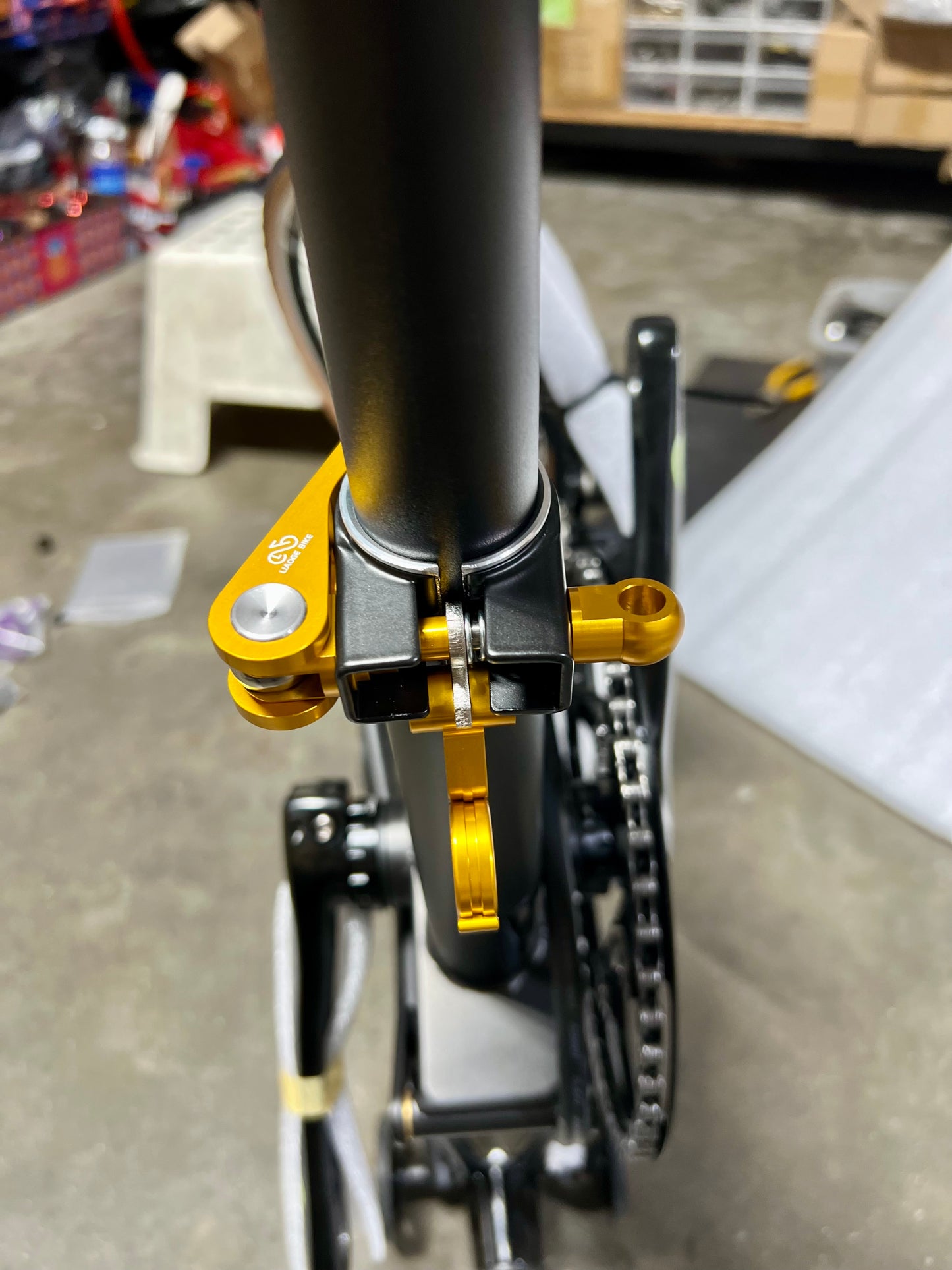 Trifold bike seat post clamp Aluminium alloy Liaoge Bike