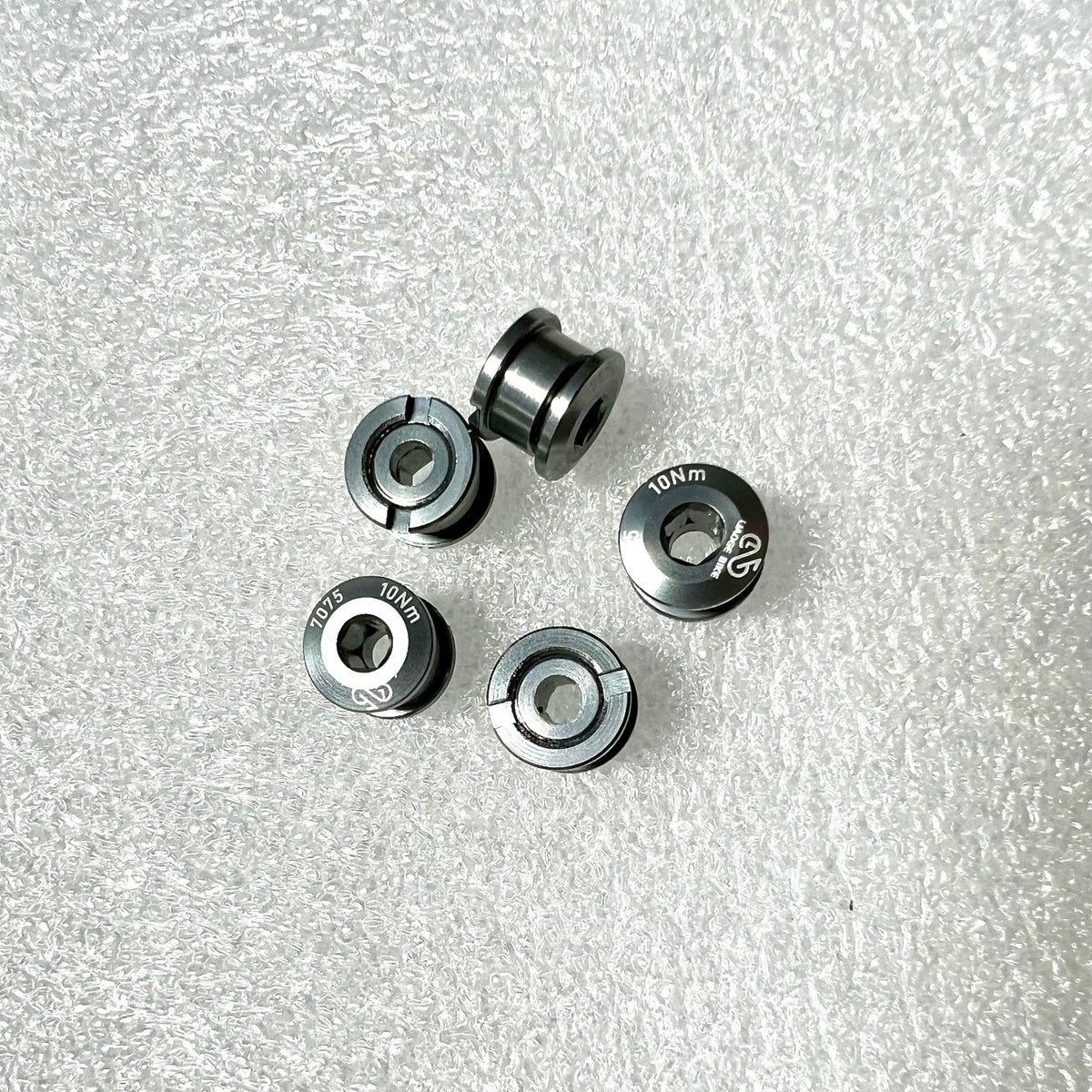 Bicycle chainring 5 pieces colourful screws/bolts and nuts Aluminium CNC cut Liaoge Bike