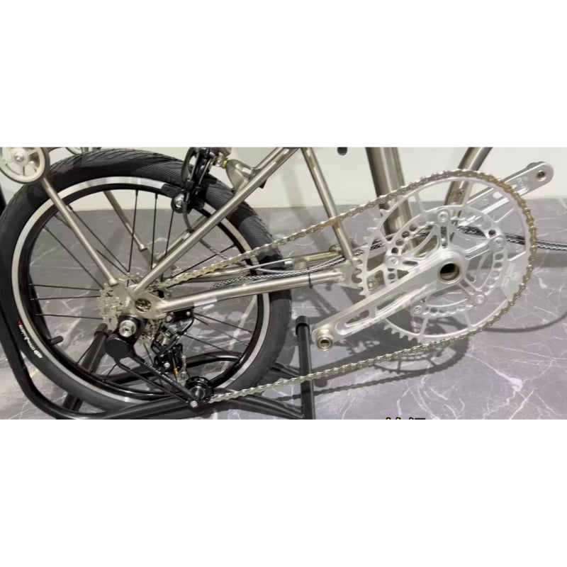 Titanium bike 16 inch trifold light weight custom build
