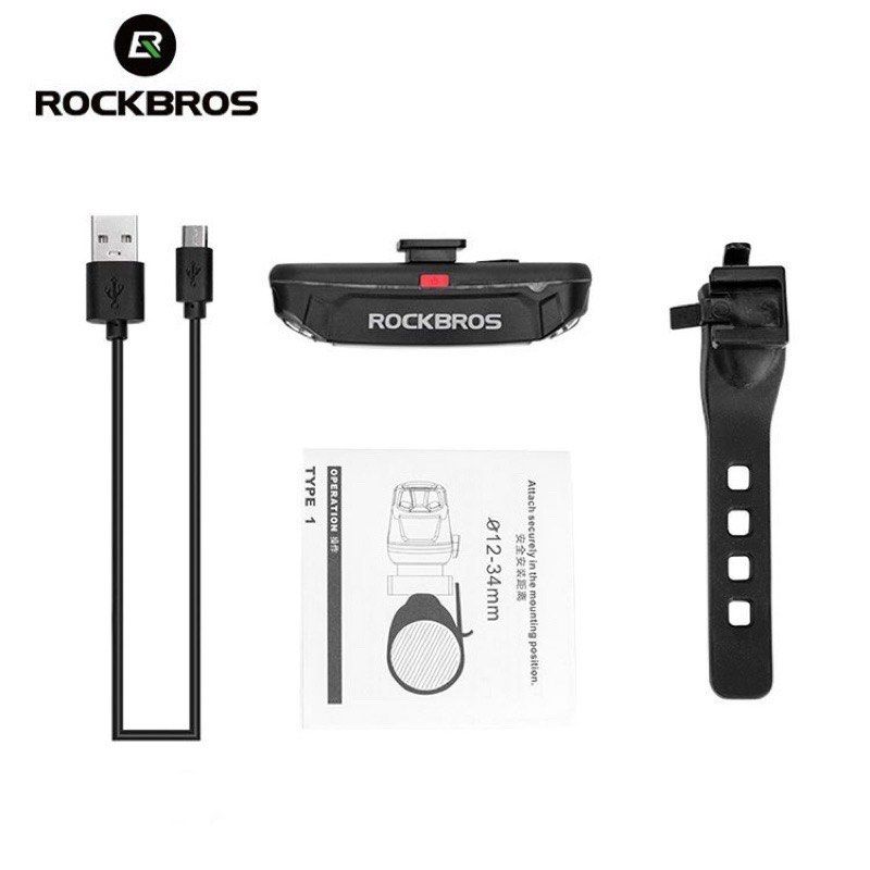 Rear Light for Night Cycling Rockros Waterproof USB Charge