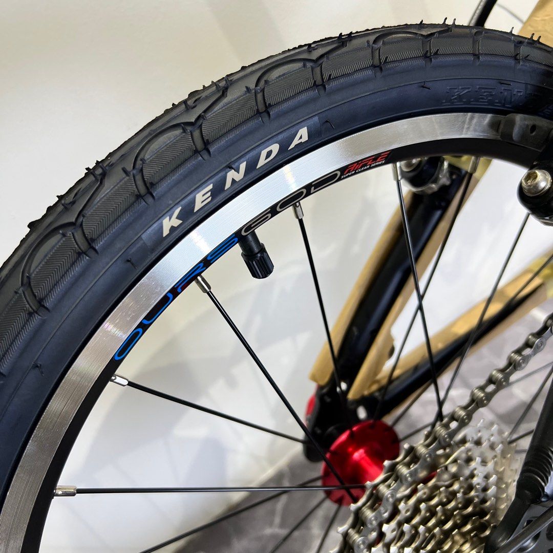 RIFLE R8 UPGRADED! SHINANO 9 SPEED LIGHT WEIGHT 20 INCH ALUMINUM FOLDABLE BIKE