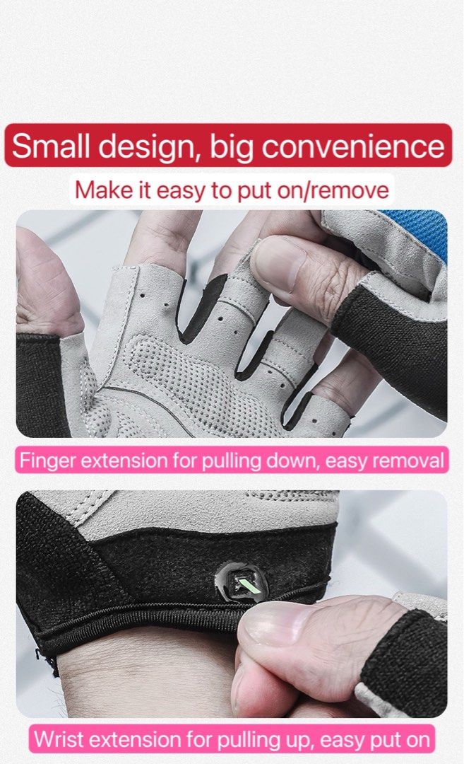 ROCKBROS CYCLING GLOVES HALF FINGER