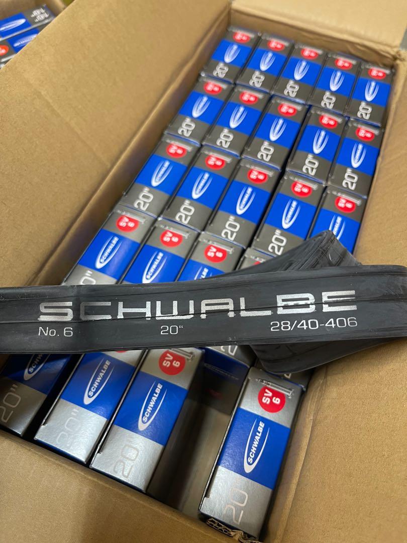SCHWALBE INNER TUBE 16, 18 AND 20INCH SV4 AND SV6