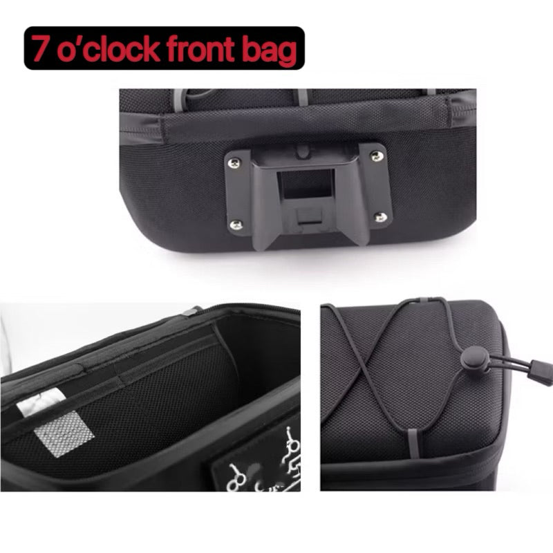 Bicycle front bag pig nose bag 7 O’clock hard case waterproof | Liaoge Singapore