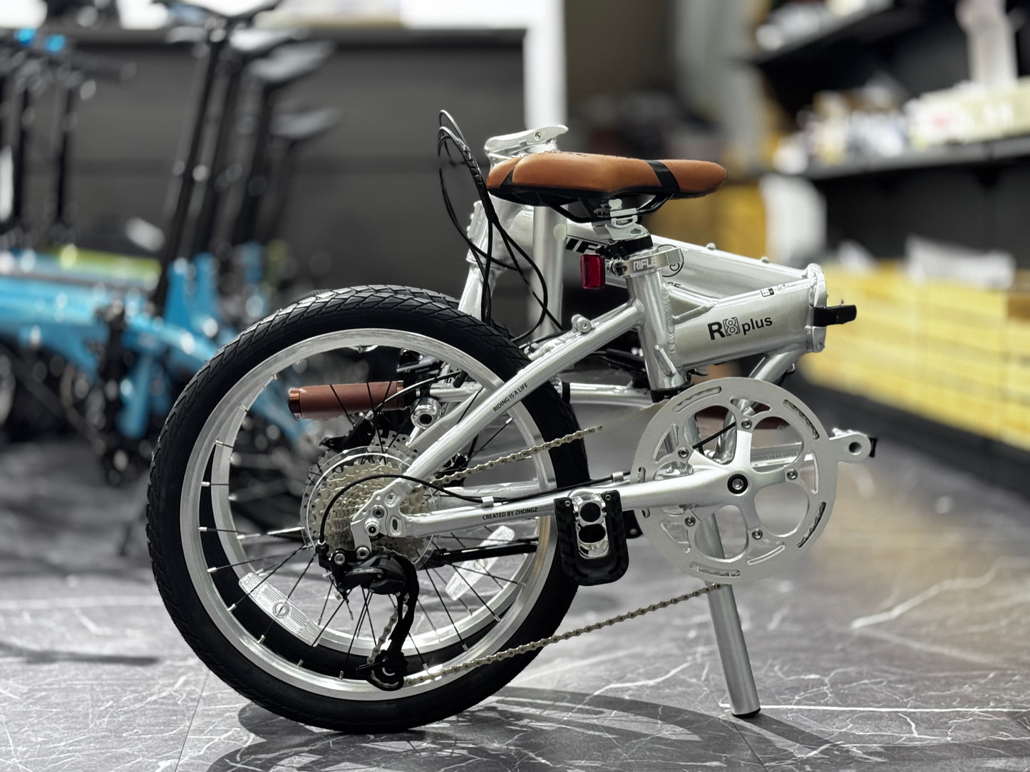 RIFLE R8+ UPGRADED ! SHIMANO 9 SPEED LIGHT WEIGHT 20 INCH ALUMINUM FOLDABLE BIKE SHIMANO HYDRAULIC DISC BRAKES