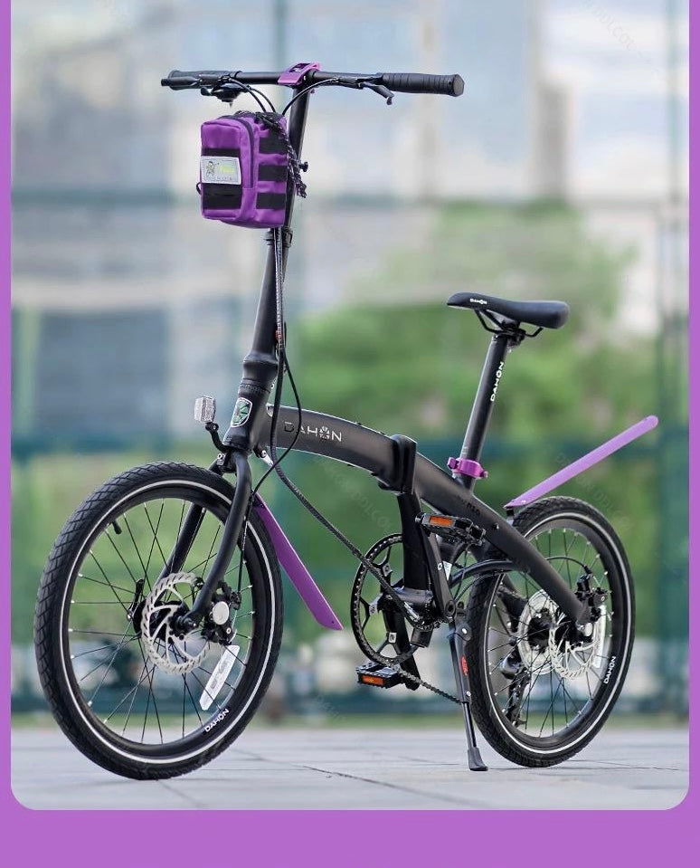Foldable bike mudguards front and back Silicon cover colourful rollable extendable clean and brief