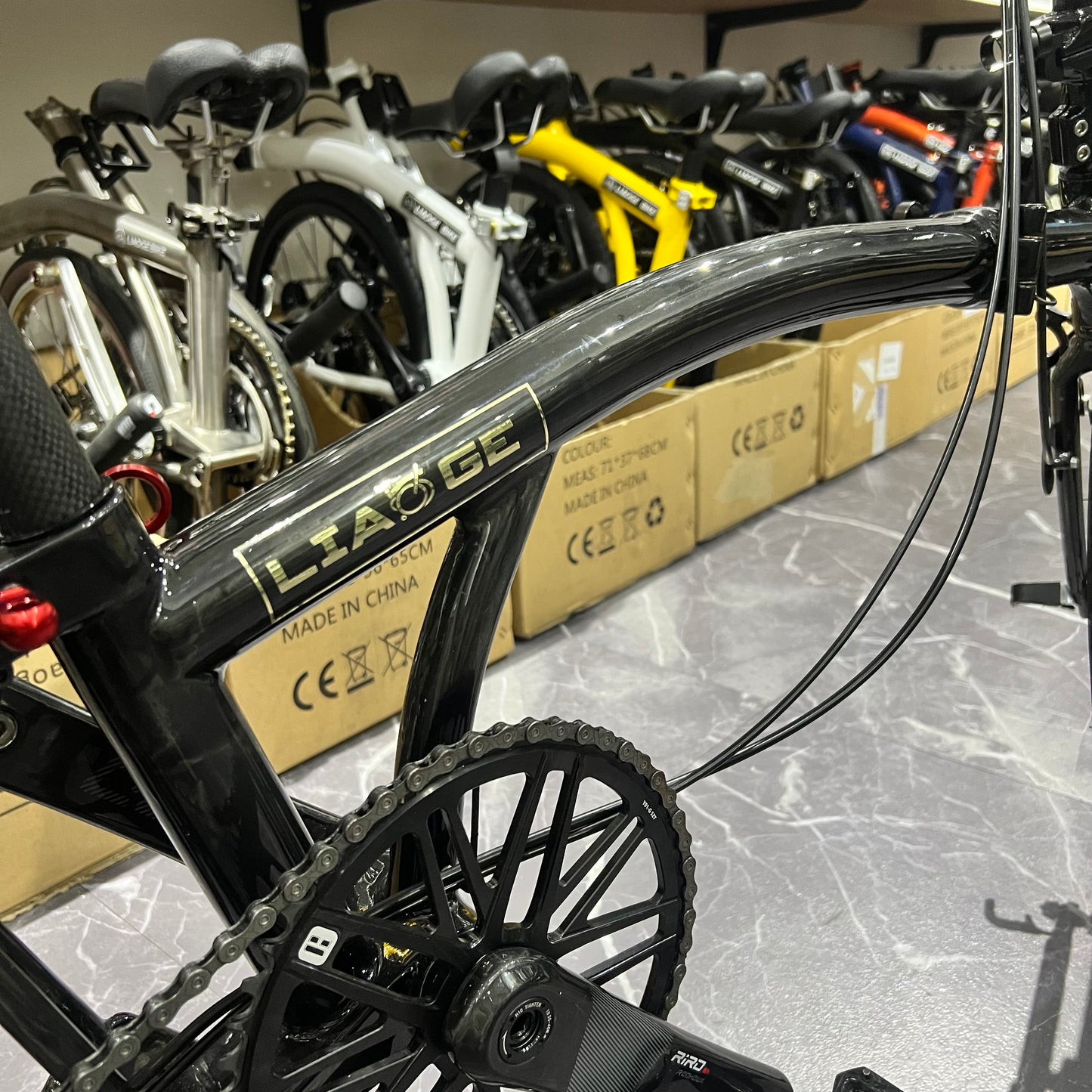 Liaoge C7 Carbon fiber trifold bike 16” wheels super light weight 7 speed 7kg