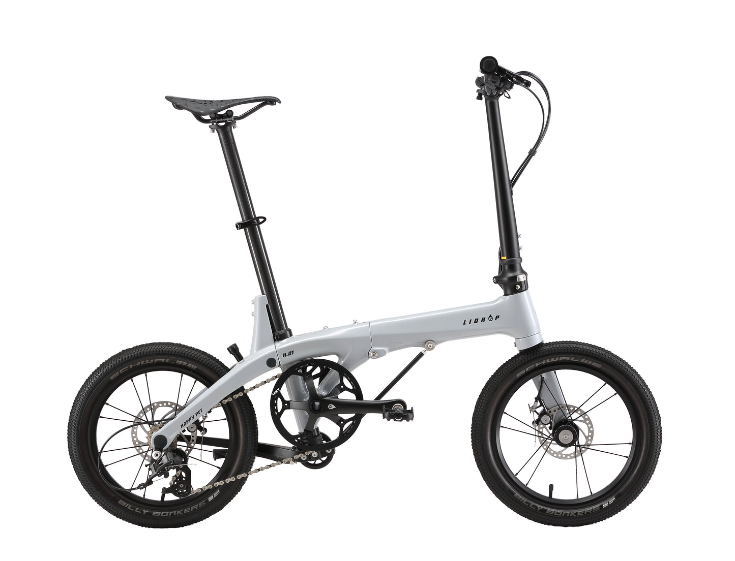 LiDrop folding bike Carbon Fiber Ultra light bike 16" inch wheel 5 speed / Liaoge