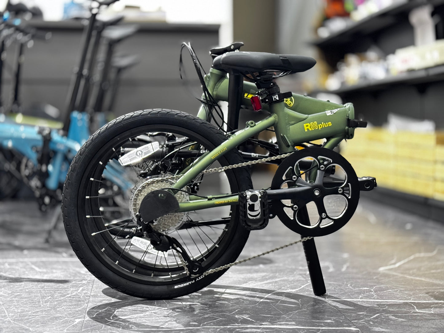 RIFLE R8+ UPGRADED ! SHIMANO 9 SPEED LIGHT WEIGHT 20 INCH ALUMINUM FOLDABLE BIKE SHIMANO HYDRAULIC DISC BRAKES