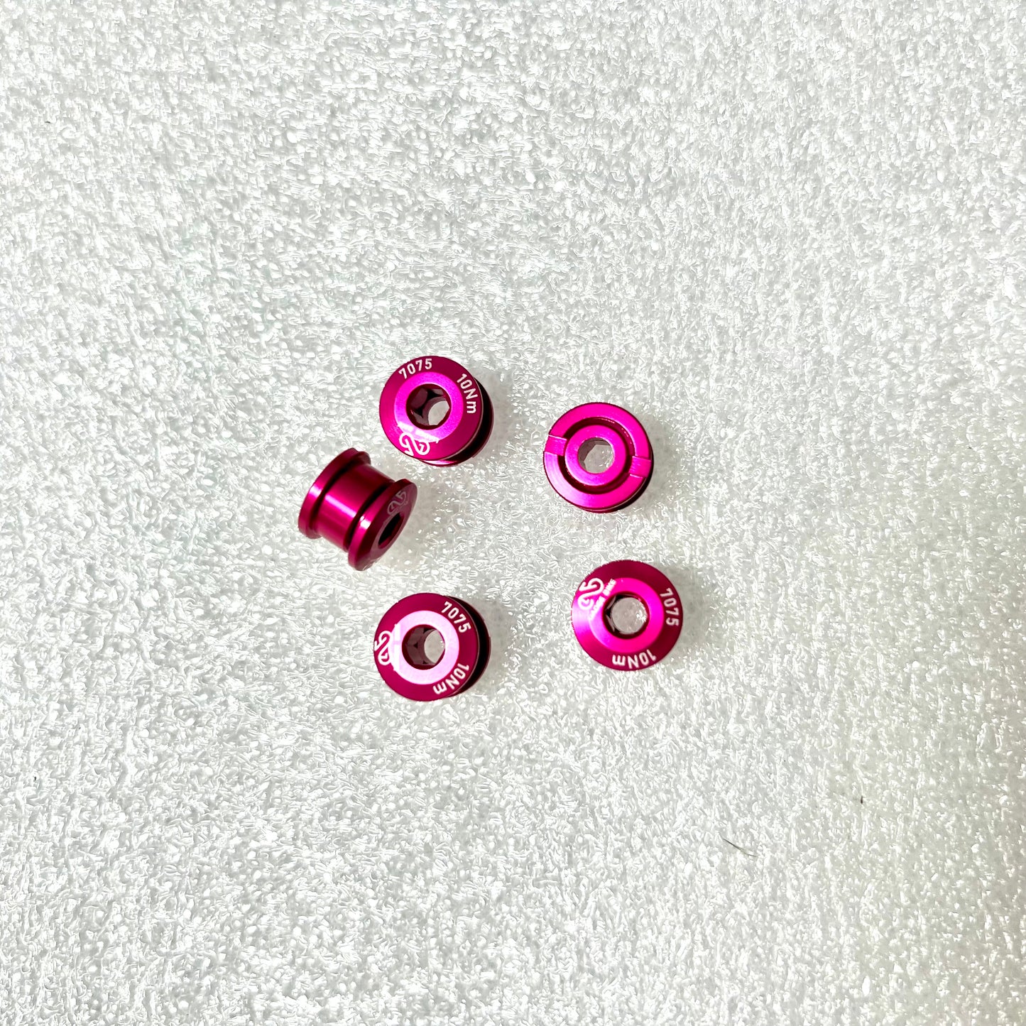 Bicycle chainring 5 pieces colourful screws/bolts and nuts Aluminium CNC cut Liaoge Bike