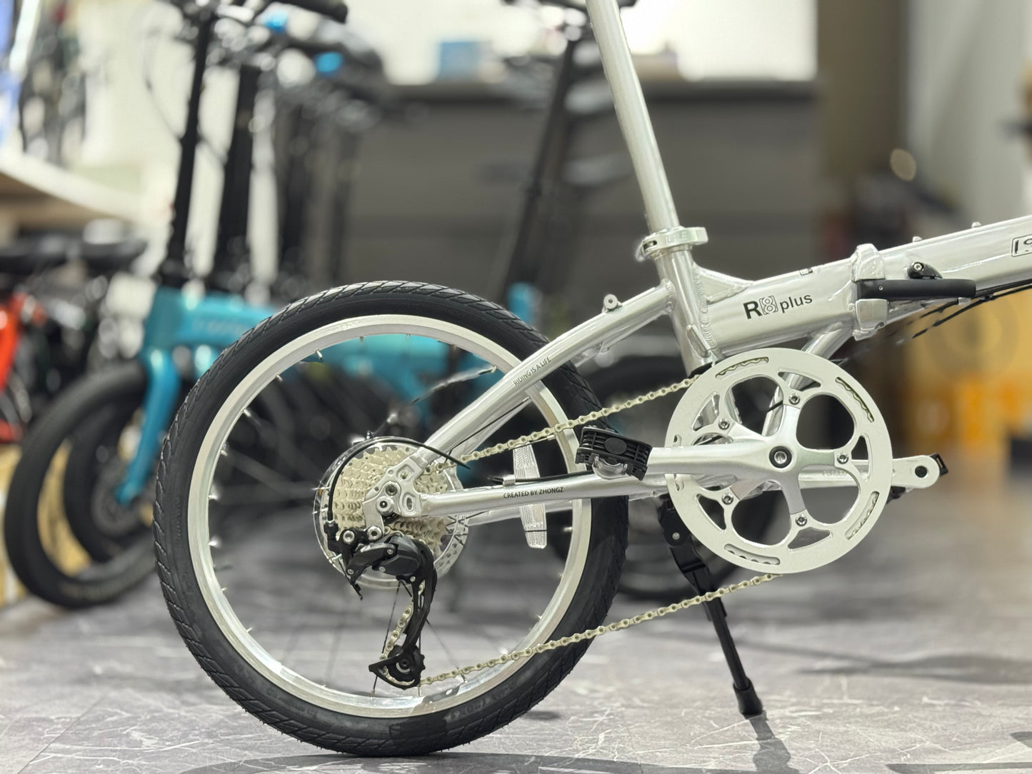 RIFLE R8+ UPGRADED ! SHIMANO 9 SPEED LIGHT WEIGHT 20 INCH ALUMINUM FOLDABLE BIKE SHIMANO HYDRAULIC DISC BRAKES