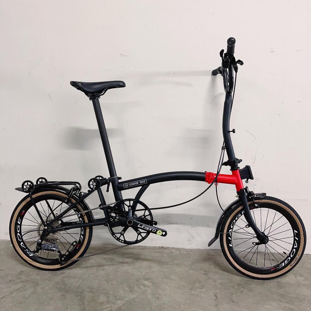 [LIAOGE BIKE] Liaoge888 20 inch trifold bike bicycle rim brake 9 speed folding stable ride (Latest Model)