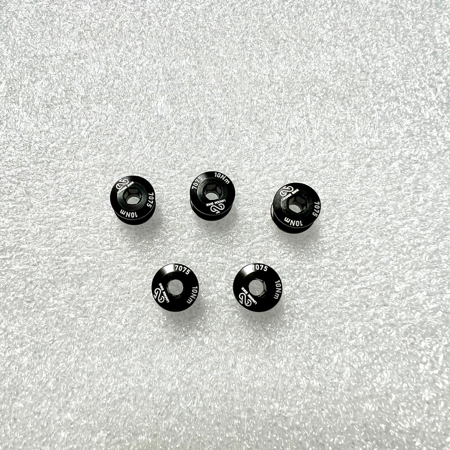 Bicycle chainring 5 pieces colourful screws/bolts and nuts Aluminium CNC cut Liaoge Bike