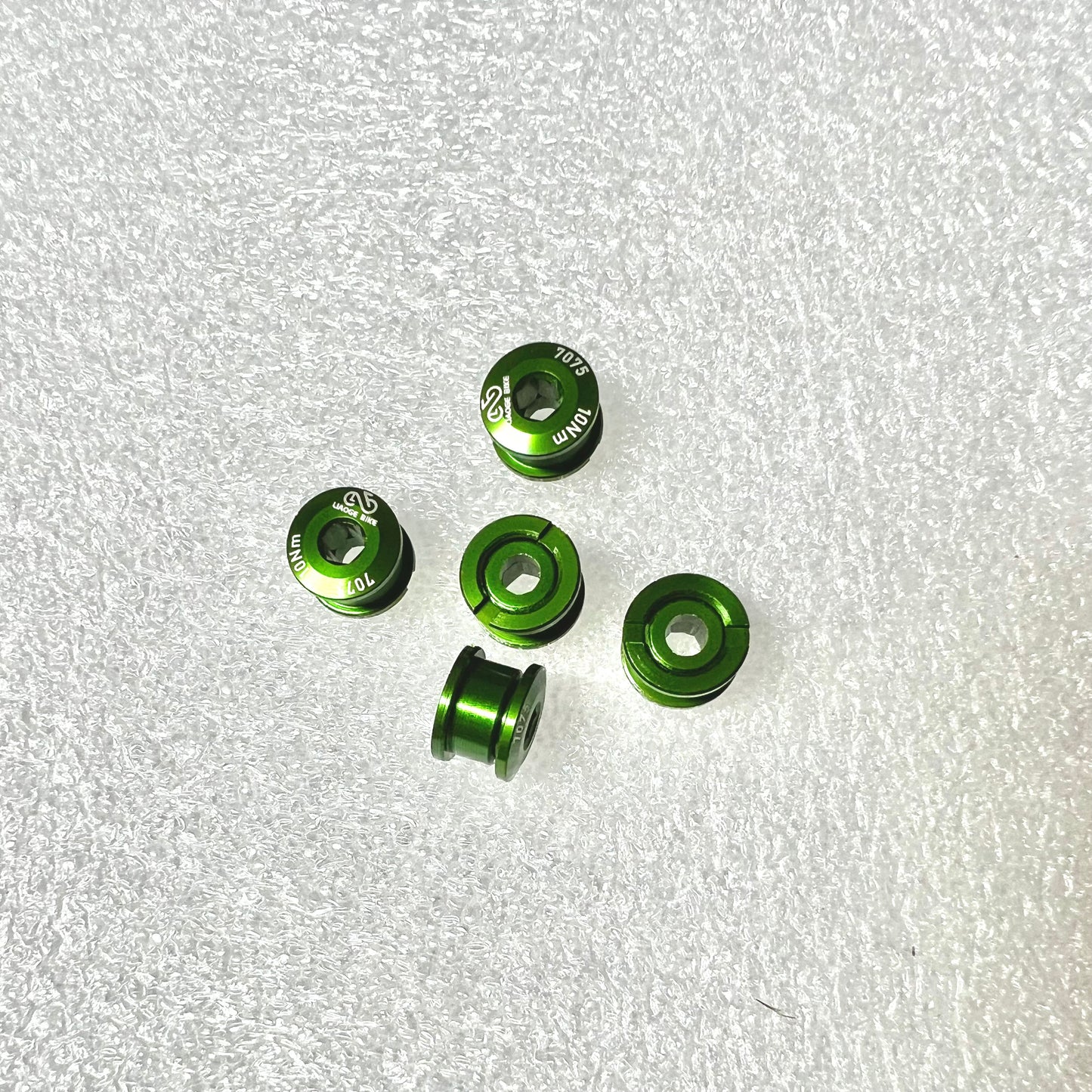 Bicycle chainring 5 pieces colourful screws/bolts and nuts Aluminium CNC cut Liaoge Bike