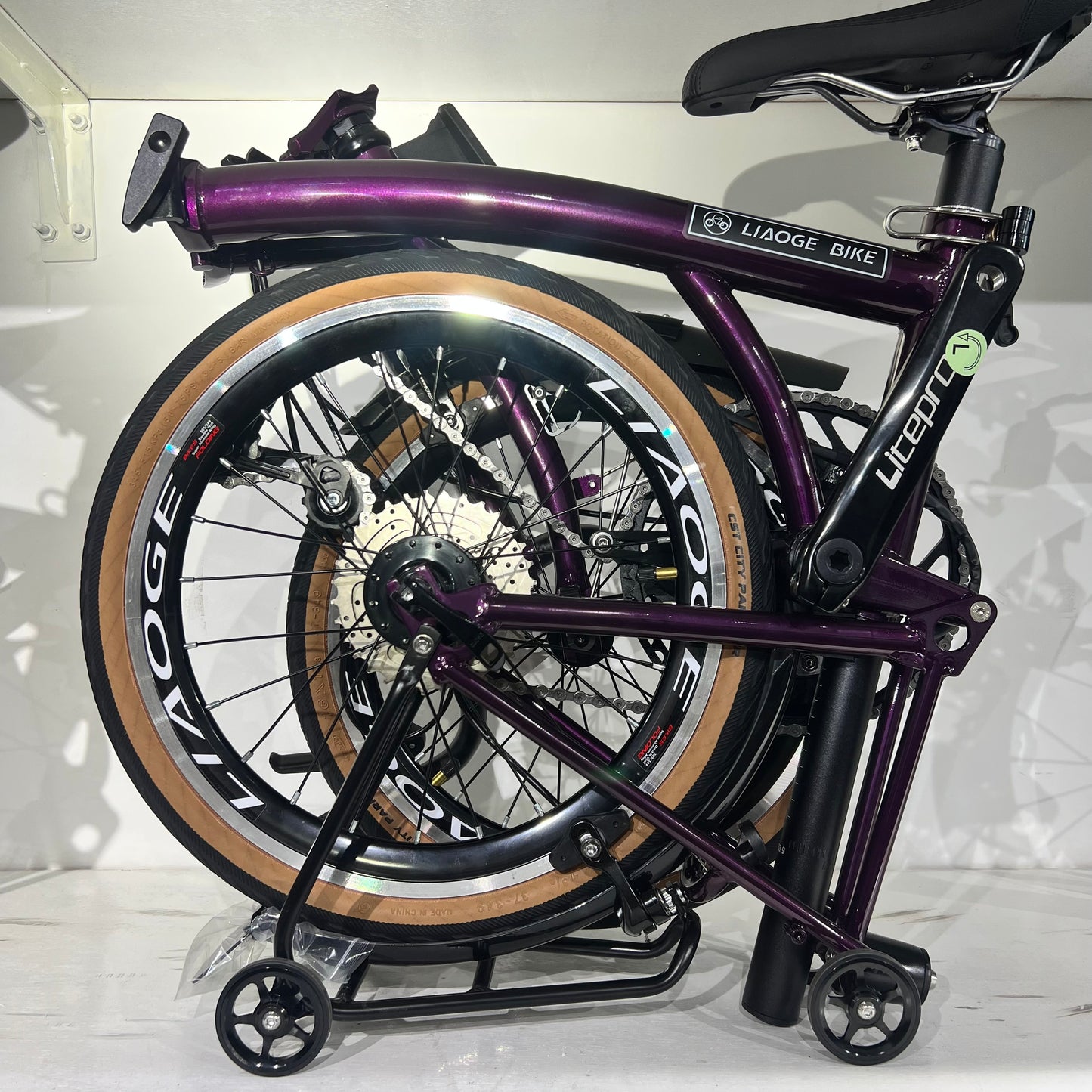 16 inch trifold bike Liaoge 666 version 4 Shimano 9speed 16inch hollow tech  liaoge666