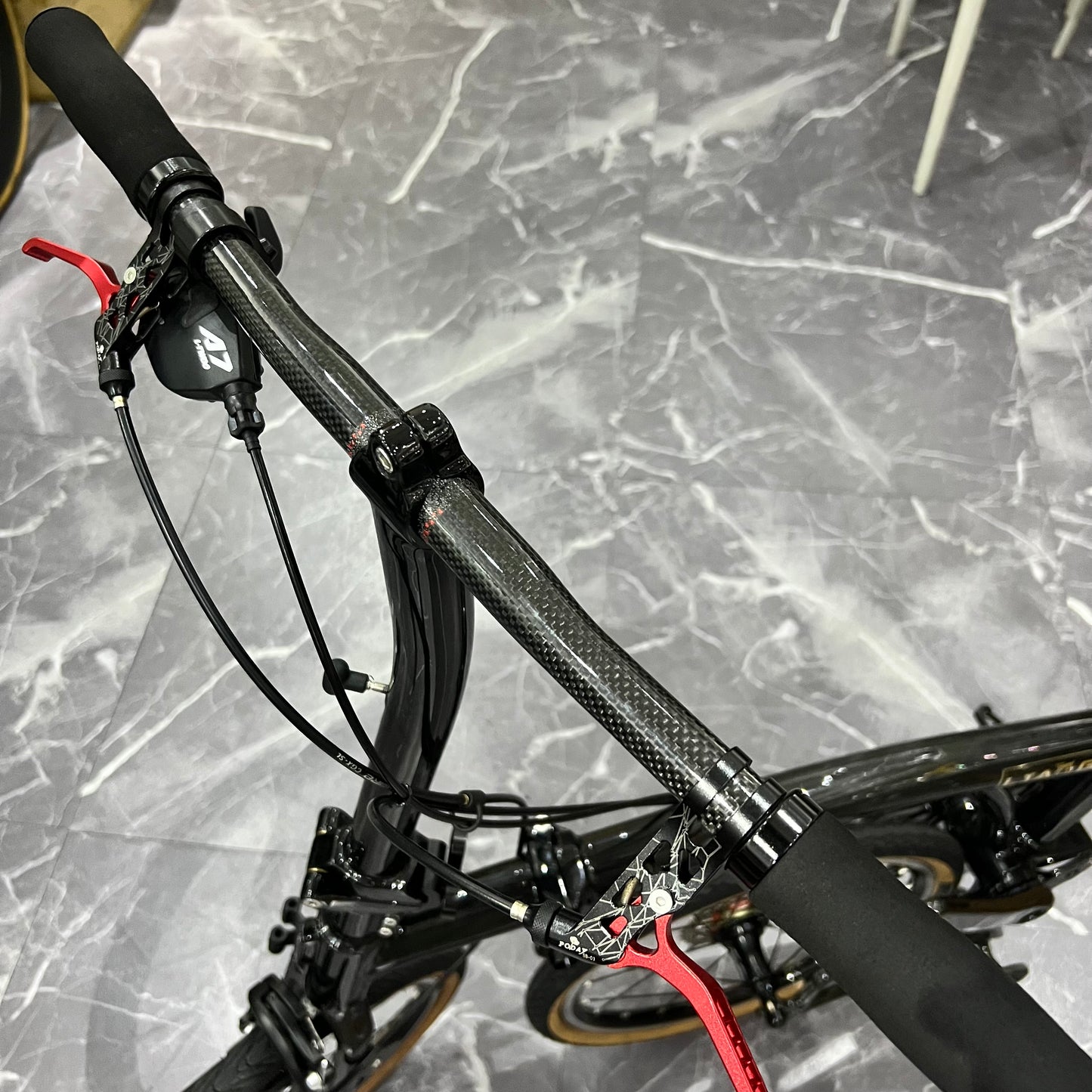 Liaoge C7 Carbon fiber trifold bike 16” wheels super light weight 7 speed 7kg