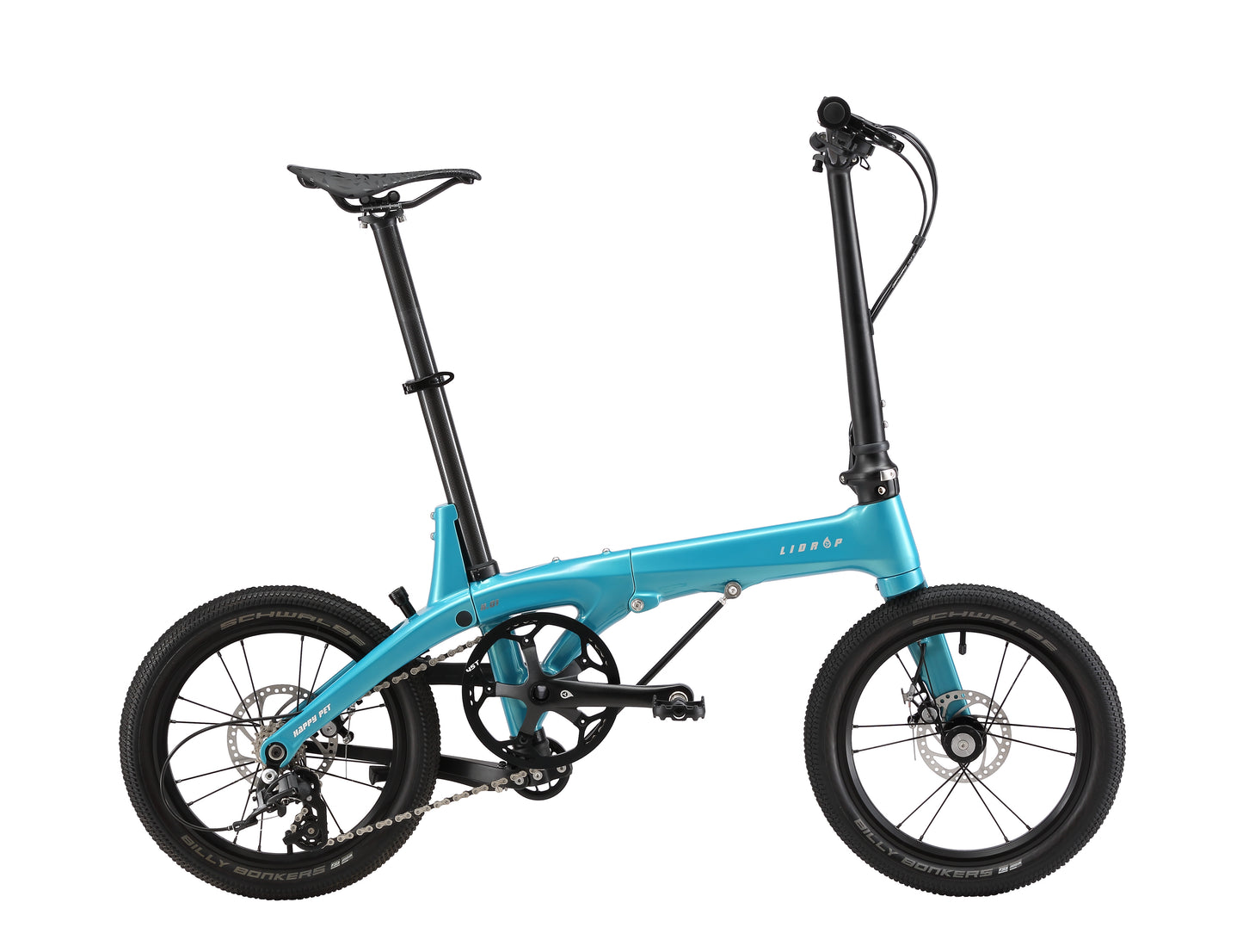 LiDrop folding bike Carbon Fiber Ultra light bike 16" inch wheel 5 speed / Liaoge