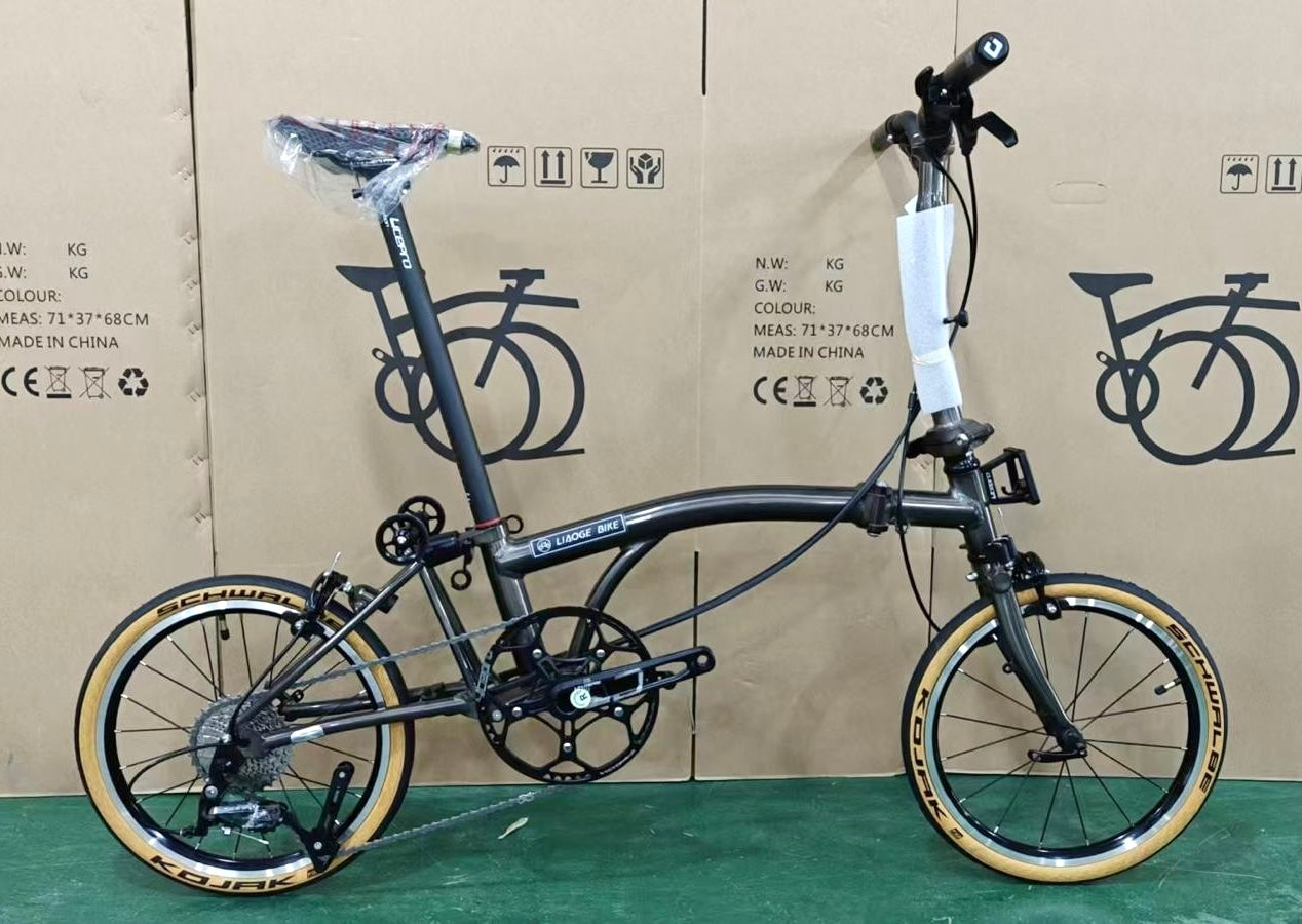 Liaoge L9 Aluminium trifold bike light weight 9speed Shimano Sora