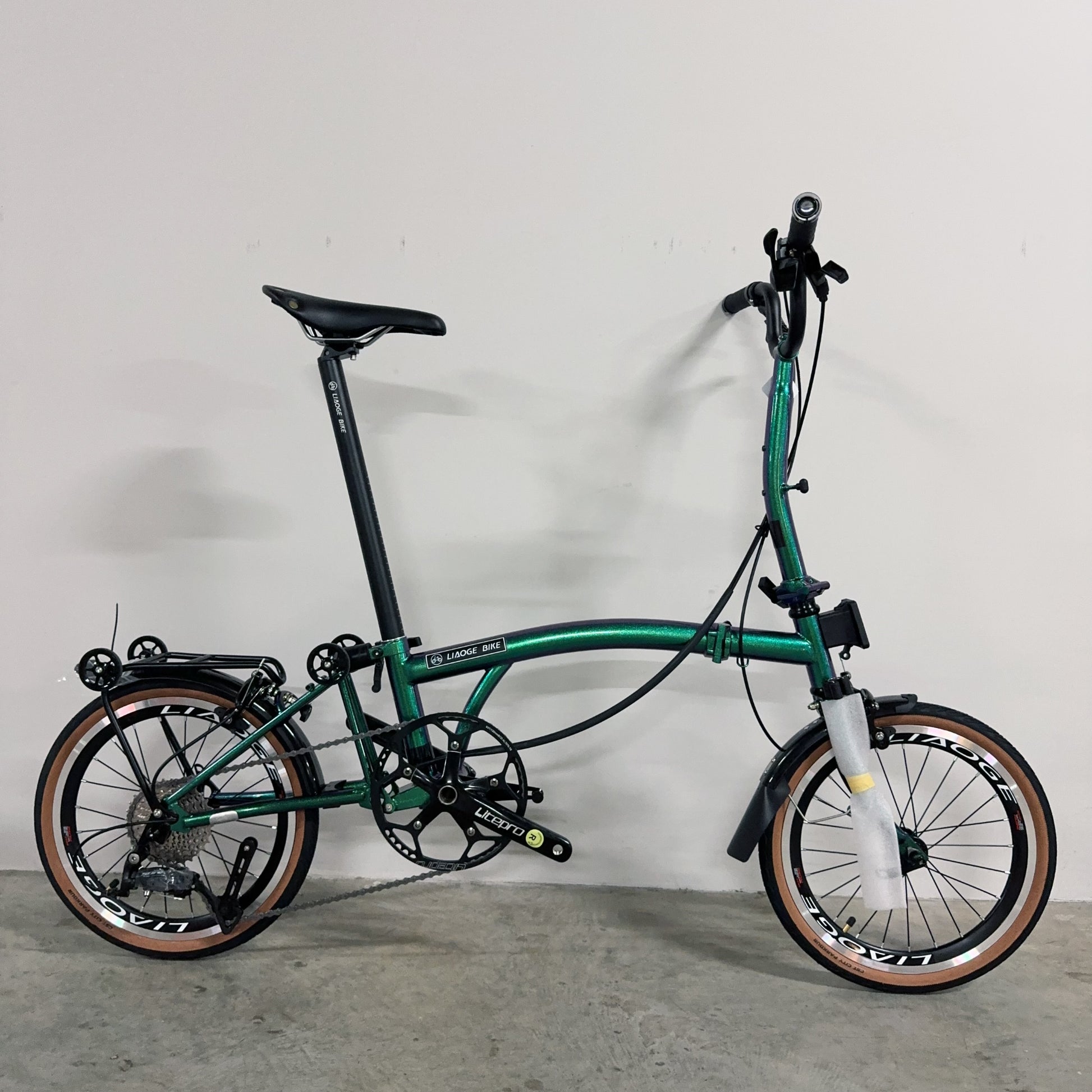 [LIAOGE BIKE] Liaoge888 20 inch trifold bike bicycle rim brake 9 speed folding stable ride (Latest Model)