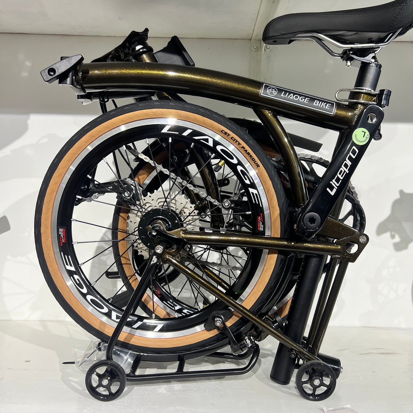 16 inch trifold bike Liaoge 666 version 4 Shimano 9speed 16inch hollow tech  liaoge666