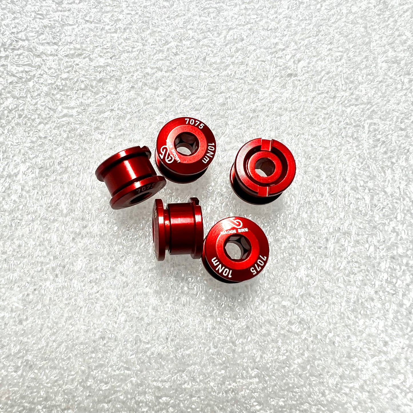 Bicycle chainring 5 pieces colourful screws/bolts and nuts Aluminium CNC cut Liaoge Bike