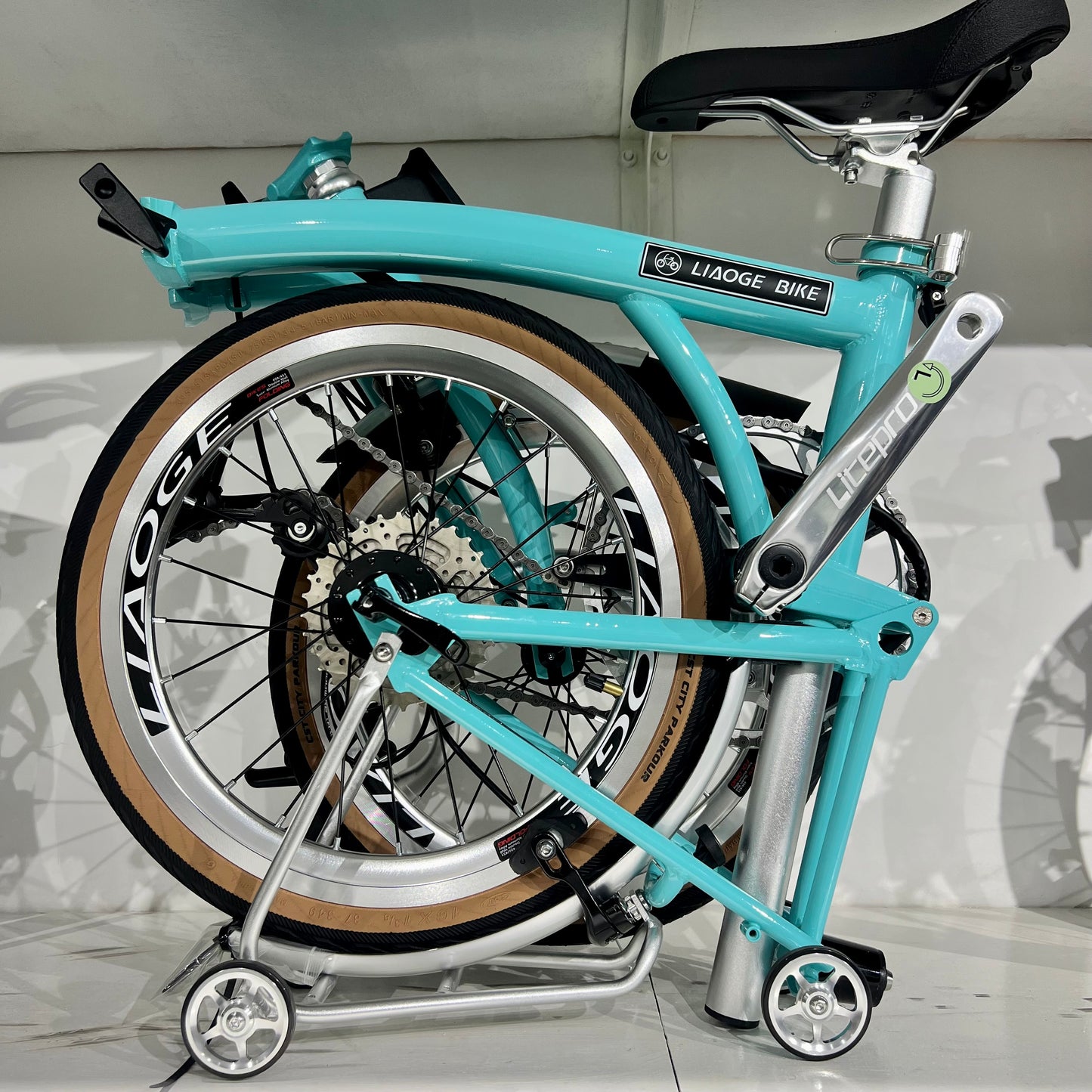 16 inch trifold bike Liaoge 666 version 4 Shimano 9speed 16inch hollow tech  liaoge666