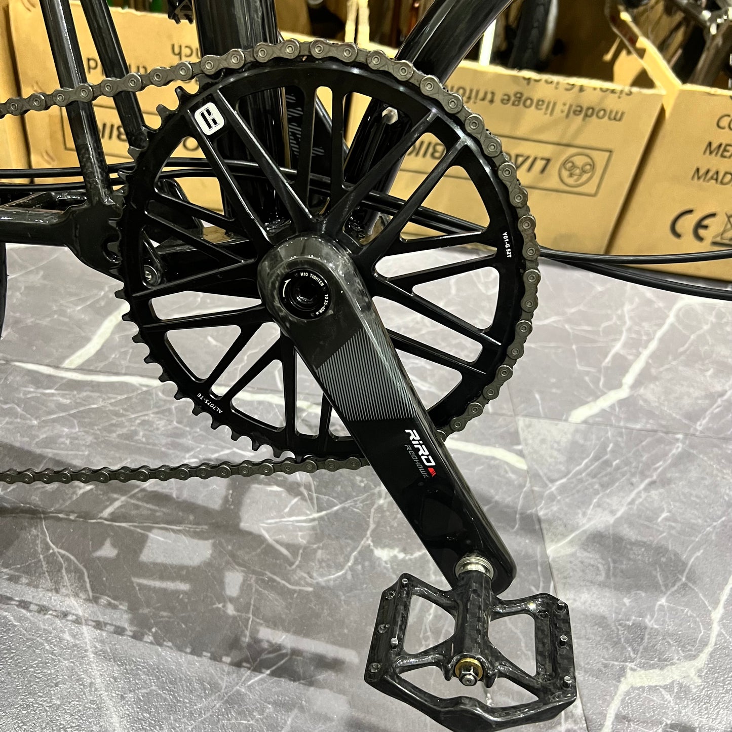 Liaoge C7 Carbon fiber trifold bike 16” wheels super light weight 7 speed 7kg