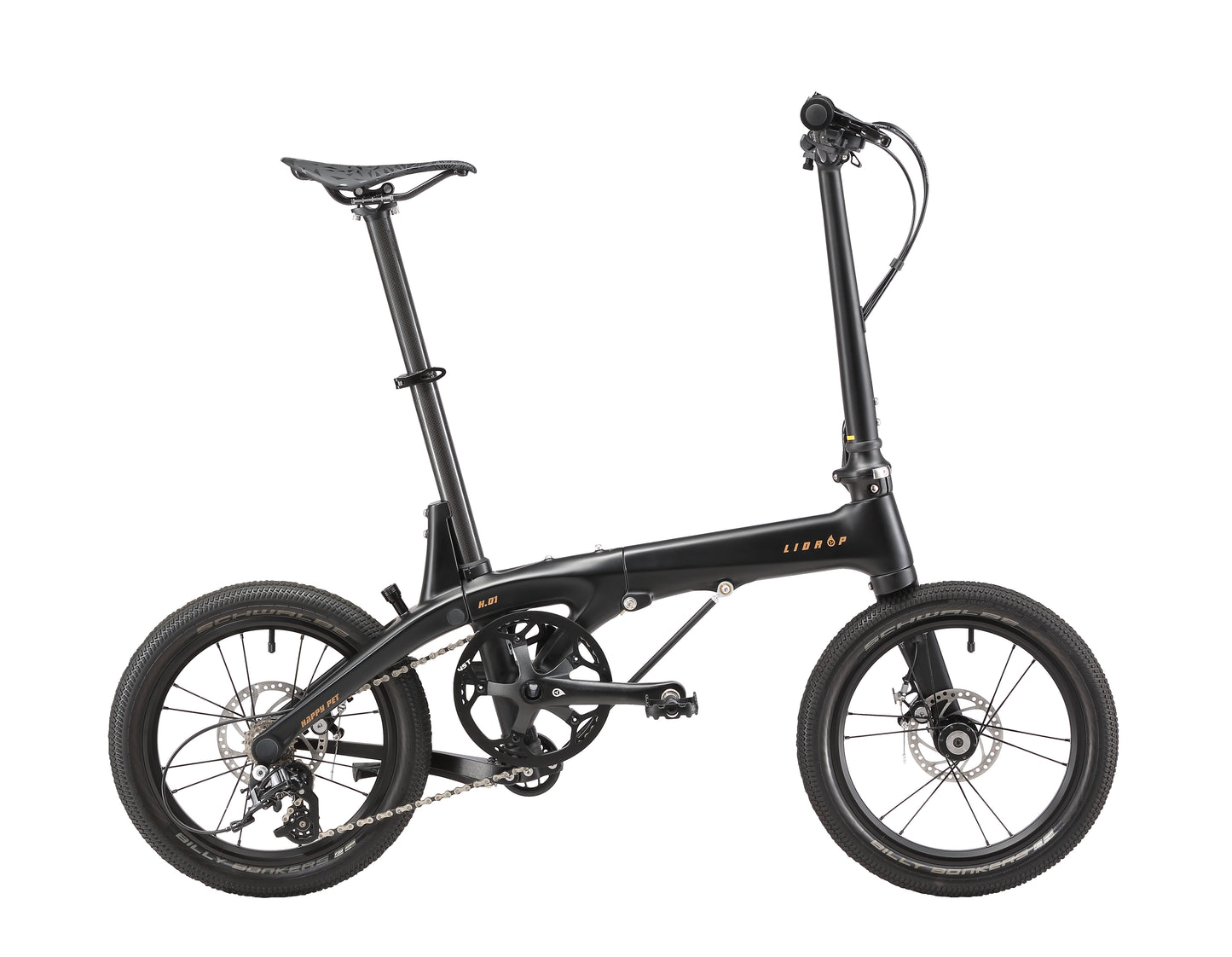 LiDrop folding bike Carbon Fiber Ultra light bike 16" inch wheel 5 speed / Liaoge
