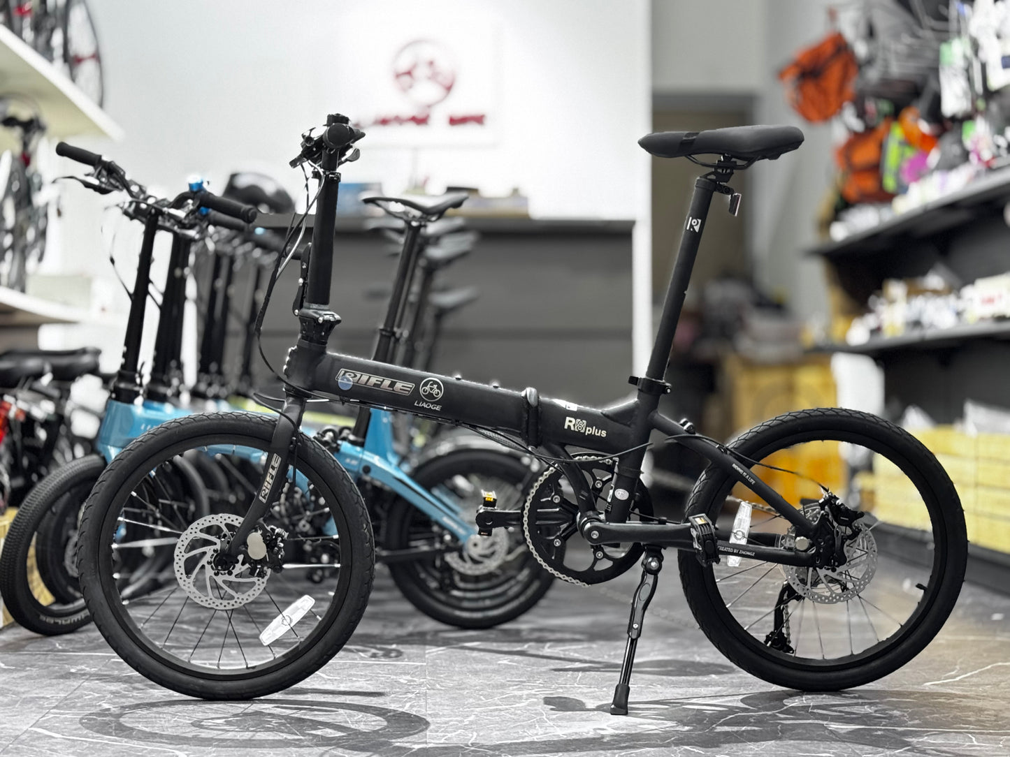 RIFLE R8+ UPGRADED ! SHIMANO 9 SPEED LIGHT WEIGHT 20 INCH ALUMINUM FOLDABLE BIKE SHIMANO HYDRAULIC DISC BRAKES