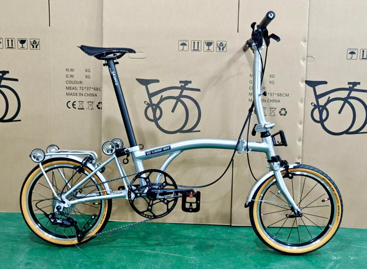 Liaoge L9 Aluminium trifold bike light weight 9speed Shimano Sora