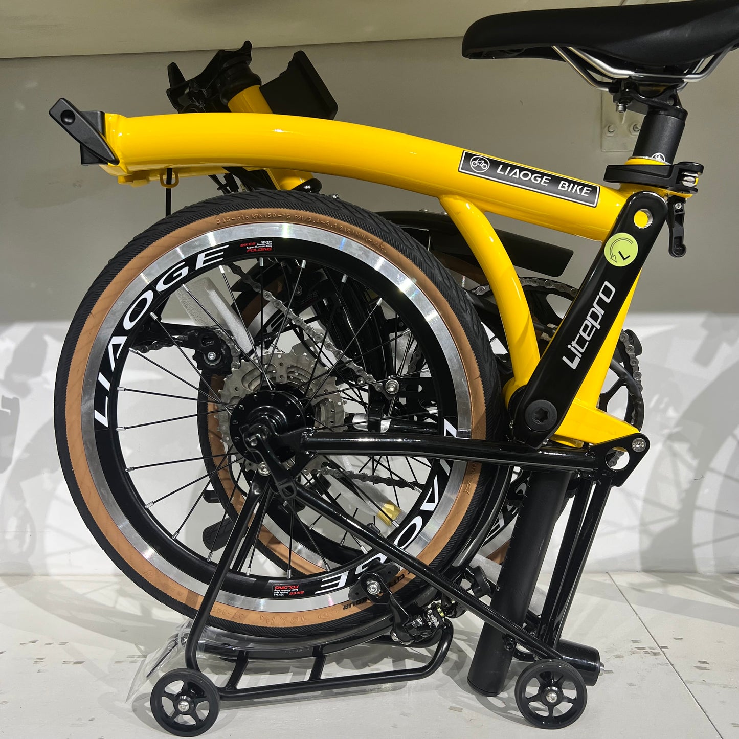 [ LIAOGE BIKE ] Liaoge 888 20 inch trifold bike bicycle rim brake 9 speed folding stable ride ( Latest Model )