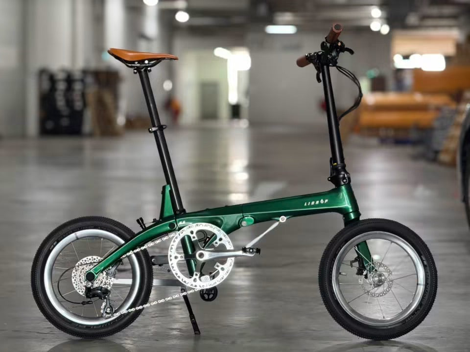 LiDrop Carbon Fiber folding bike model H01 H6s Ultra light foldable bike 16" inch wheels, disc brake, Shimano Tiagra gear, latest version