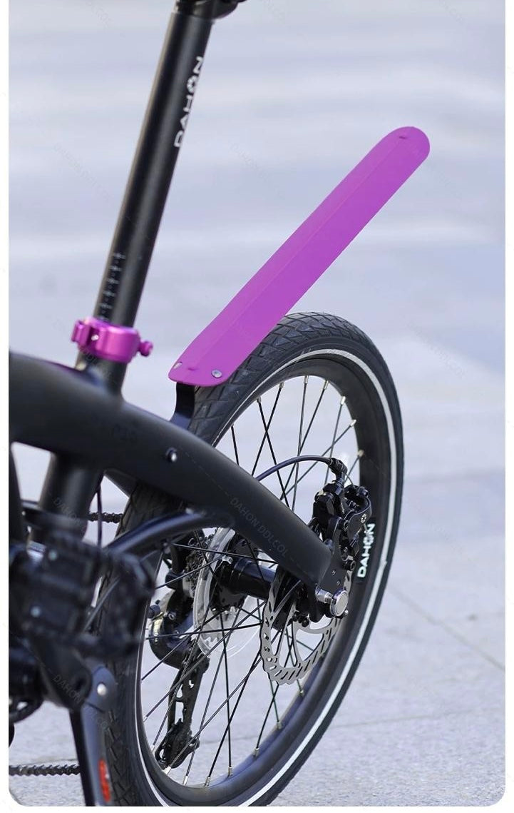 Foldable bike mudguards front and back Silicon cover colourful rollable extendable clean and brief