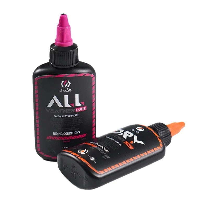 CHOOSE Bike chain lubricants for all weather and dry weather lube