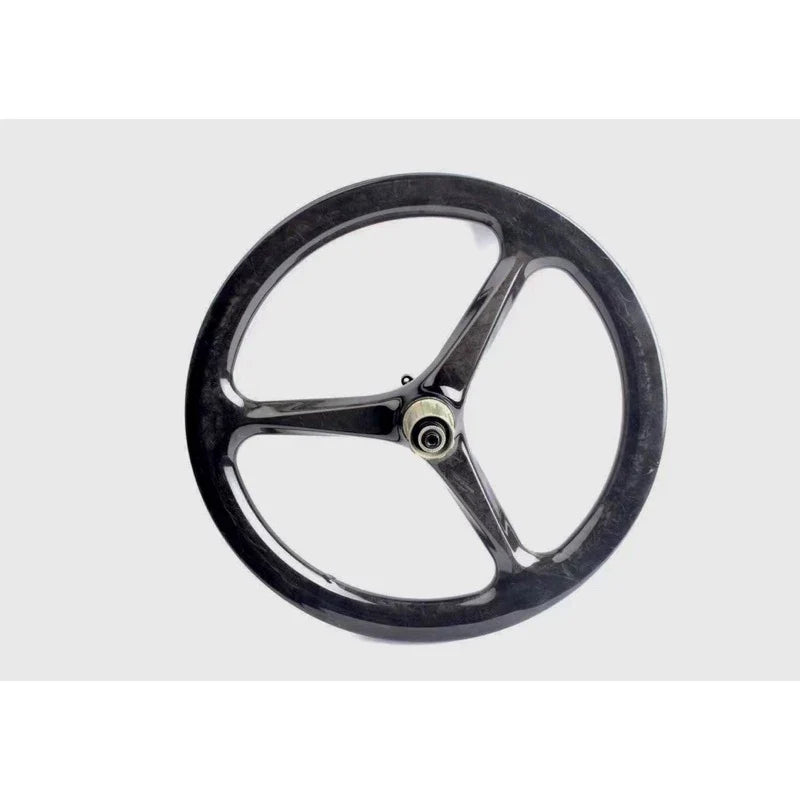 Carbon fiber tri-spoke wheel / rim 16inch 20 inch for Brompton / Pikes / 3sixty Liaoge Bike