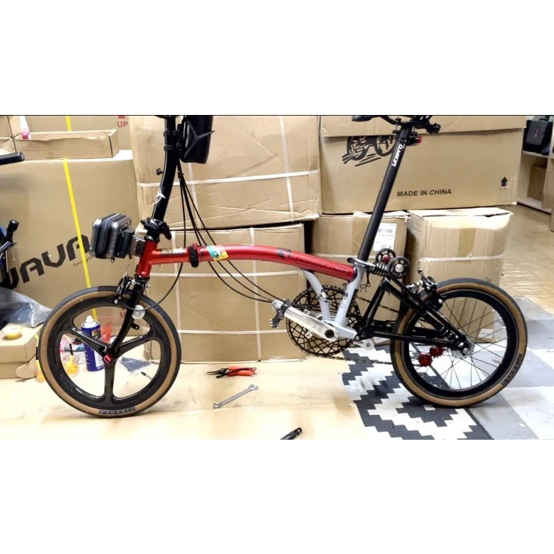 Brompton 3sixty Folding Bike Made In Carbon Fiber Tri-spoke Wheel