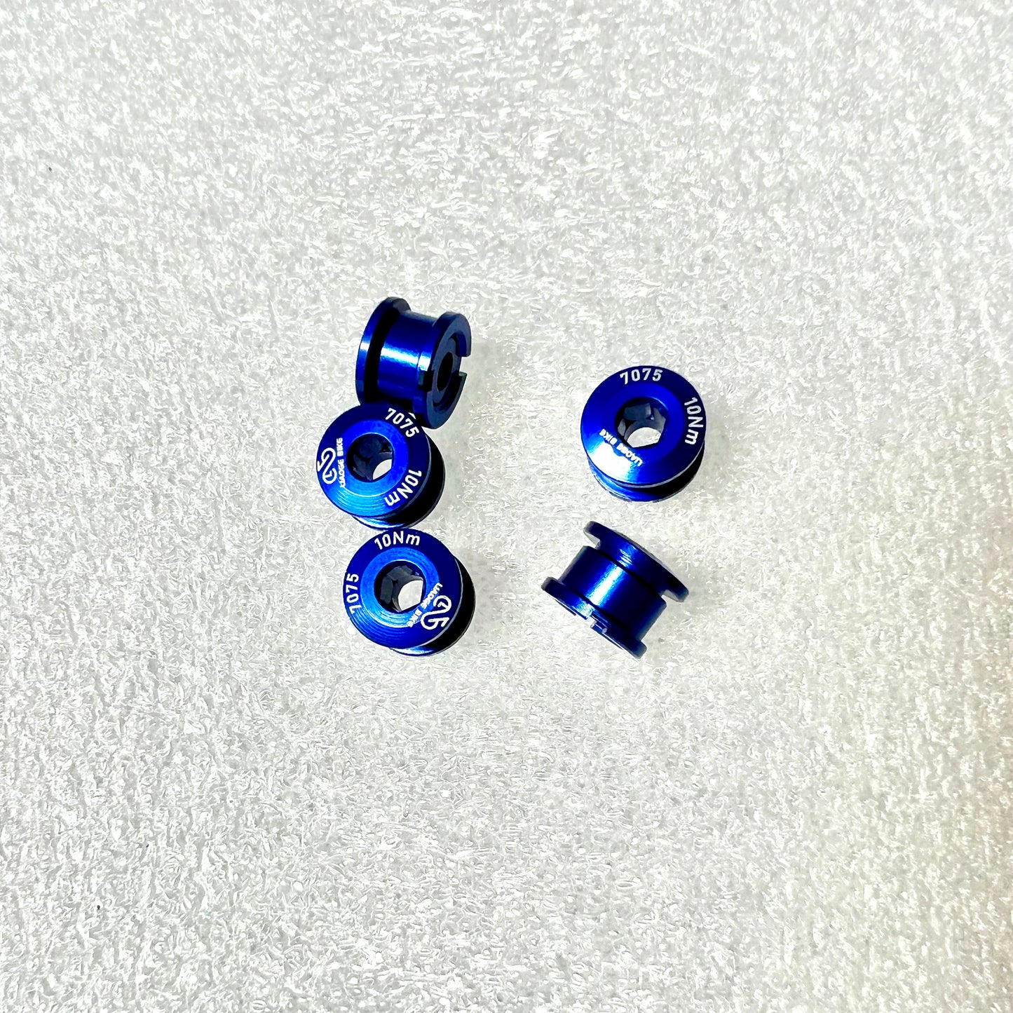 Bicycle chainring 5 pieces colourful screws/bolts and nuts Aluminium CNC cut Liaoge Bike