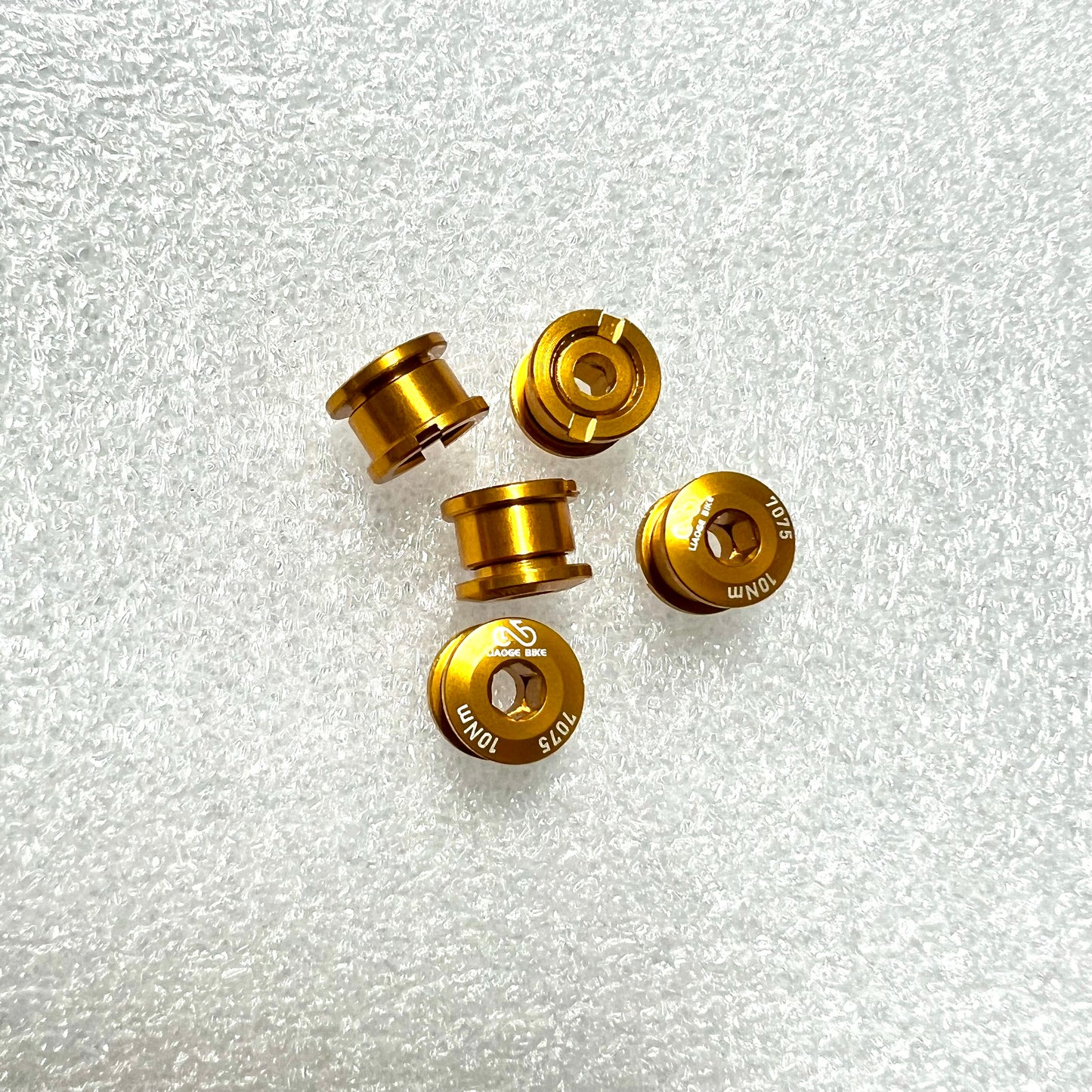 Bicycle chainring 5 pieces colourful screws/bolts and nuts Aluminium CNC cut Liaoge Bike