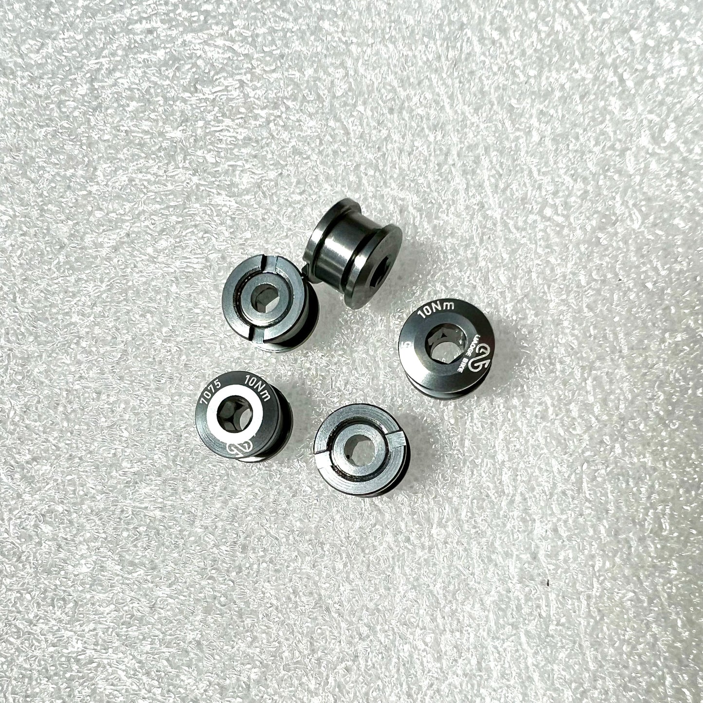Bicycle chainring 5 pieces colourful screws/bolts and nuts Aluminium CNC cut Liaoge Bike