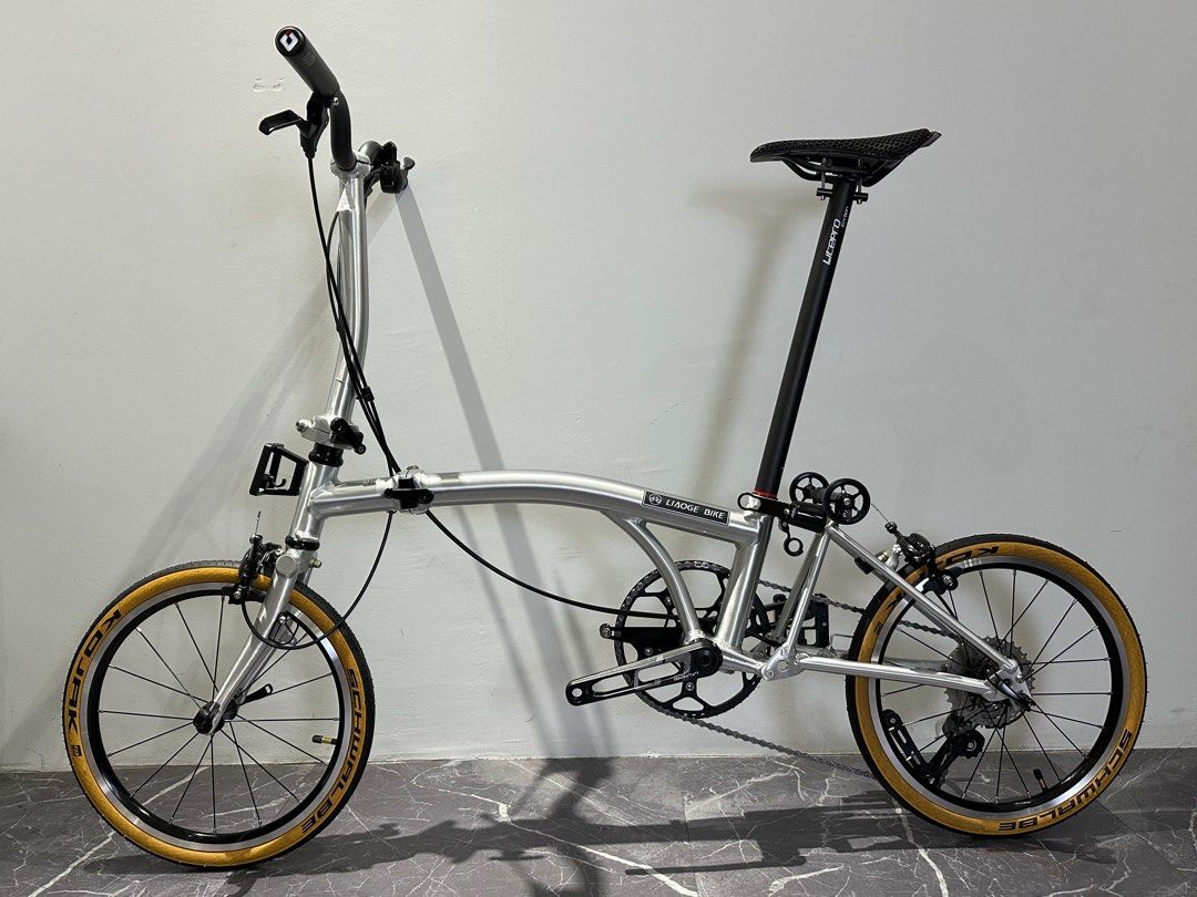Liaoge Bike YouTube Video Trifold Bike, BiFold Bike, Carbon Tridfold Bike, Titanium Trifold Bike